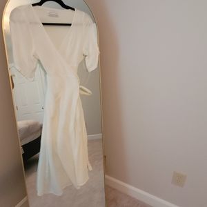 Urban Outfitter White Wrap Dress, XS, NWOT